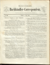 Oesterreichische Buchhändler-Correspondenz