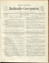 Oesterreichische Buchhändler-Correspondenz