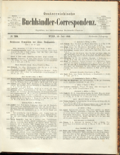 Oesterreichische Buchhändler-Correspondenz