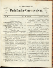 Oesterreichische Buchhändler-Correspondenz