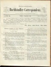 Oesterreichische Buchhändler-Correspondenz