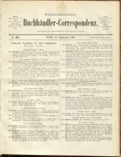 Oesterreichische Buchhändler-Correspondenz