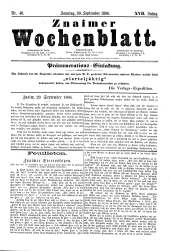 Znaimer Wochenblatt