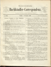 Oesterreichische Buchhändler-Correspondenz