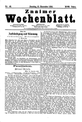 Znaimer Wochenblatt