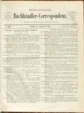 Oesterreichische Buchhändler-Correspondenz