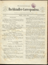 Oesterreichische Buchhändler-Correspondenz