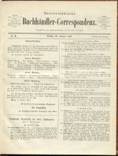 Oesterreichische Buchhändler-Correspondenz