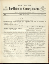 Oesterreichische Buchhändler-Correspondenz