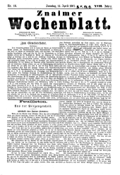 Znaimer Wochenblatt