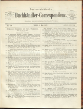 Oesterreichische Buchhändler-Correspondenz