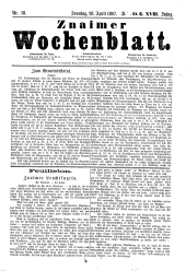 Znaimer Wochenblatt