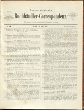 Oesterreichische Buchhändler-Correspondenz