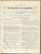 Oesterreichische Buchhändler-Correspondenz