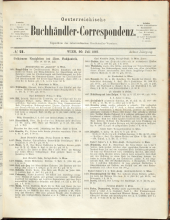 Oesterreichische Buchhändler-Correspondenz