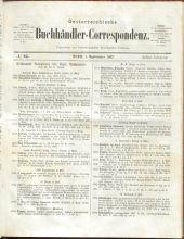 Oesterreichische Buchhändler-Correspondenz