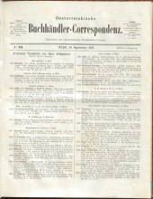 Oesterreichische Buchhändler-Correspondenz