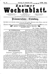 Znaimer Wochenblatt