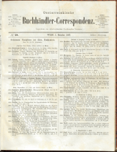 Oesterreichische Buchhändler-Correspondenz