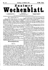 Znaimer Wochenblatt