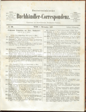 Oesterreichische Buchhändler-Correspondenz