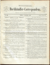 Oesterreichische Buchhändler-Correspondenz