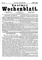 Znaimer Wochenblatt