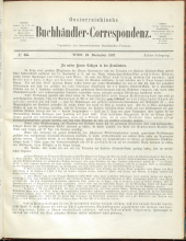 Oesterreichische Buchhändler-Correspondenz