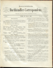 Oesterreichische Buchhändler-Correspondenz