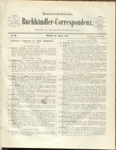 Oesterreichische Buchhändler-Correspondenz