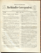 Oesterreichische Buchhändler-Correspondenz