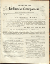 Oesterreichische Buchhändler-Correspondenz