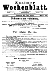 Znaimer Wochenblatt