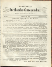 Oesterreichische Buchhändler-Correspondenz