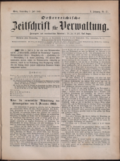 Österreichische Zeitschrift für Verwaltung