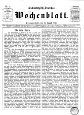 Siebenbürgisch-Deutsches Wochenblatt