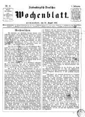 Siebenbürgisch-Deutsches Wochenblatt