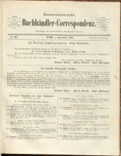 Oesterreichische Buchhändler-Correspondenz