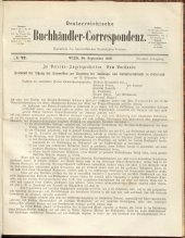 Oesterreichische Buchhändler-Correspondenz