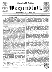 Siebenbürgisch-Deutsches Wochenblatt