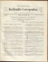 Oesterreichische Buchhändler-Correspondenz