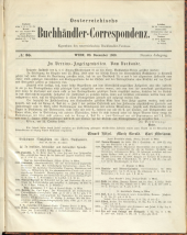 Oesterreichische Buchhändler-Correspondenz