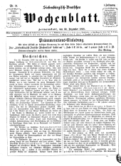 Siebenbürgisch-Deutsches Wochenblatt