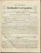 Oesterreichische Buchhändler-Correspondenz