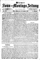 Wiener Sonn- und Montags-Zeitung