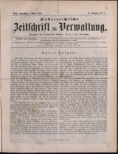 Österreichische Zeitschrift für Verwaltung