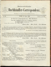 Oesterreichische Buchhändler-Correspondenz