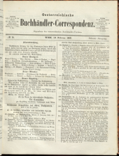 Oesterreichische Buchhändler-Correspondenz