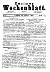 Znaimer Wochenblatt