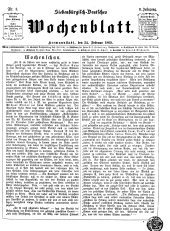 Siebenbürgisch-Deutsches Wochenblatt